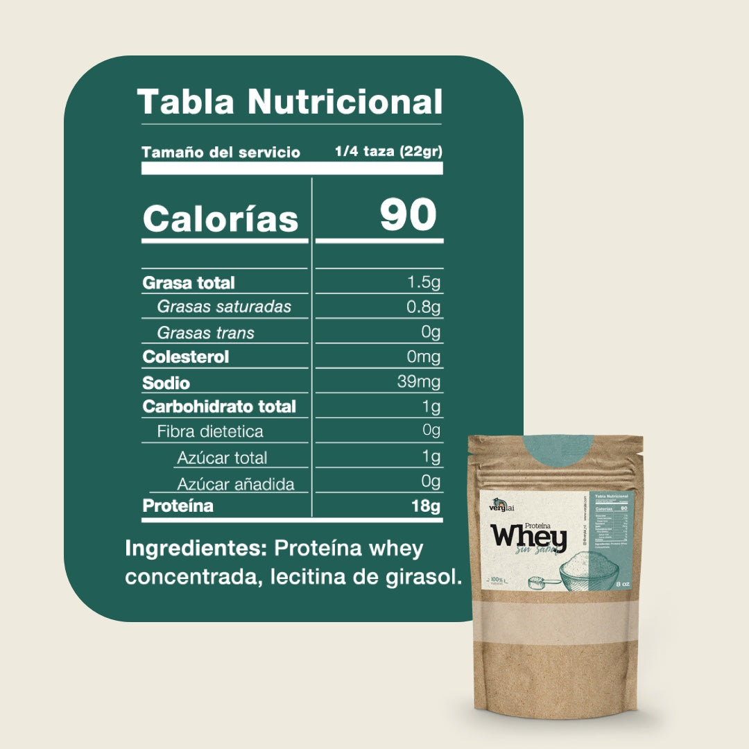 Proteína Whey Sin Sabor